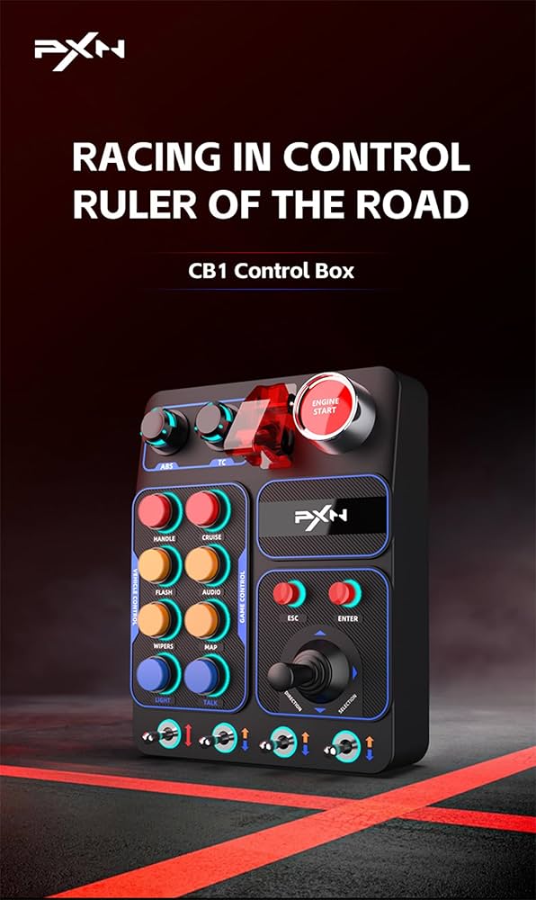 PXN CB1 ボタンボックス レーシング Button Box 美品 PXN CB1 Racing Simulator Central Control Box Multifunctional